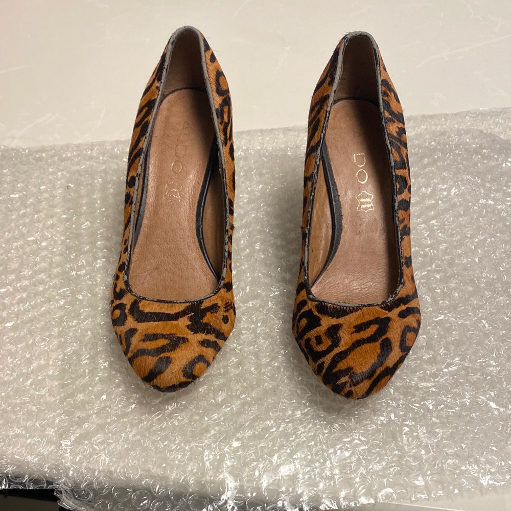 Aldo Brown Leopard Print Heels